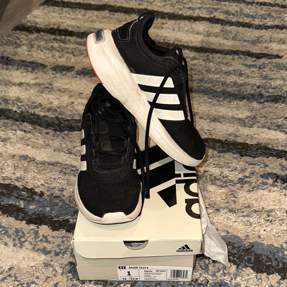 Adidas Racer Black and White Shoes